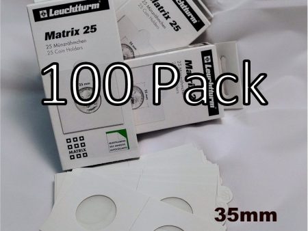 100 x Self-Adhesive Cardboard 2x2 Holders - 35mm. For Cheap