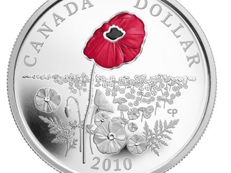 RDC 2010 Canada Limited Edition Proof Sterling Silver Dollar - Poppy (impaired) Fashion