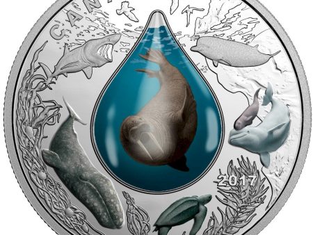 RDC 2017 $20 Canadian Underwater Life Fine Silver (No Tax) impaired For Discount