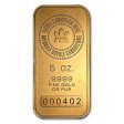 (LPO) Royal Canadian Mint 5oz. 9999 Fine Gold Bar (No Tax) NO Credit Card Paypal - Issues Sale