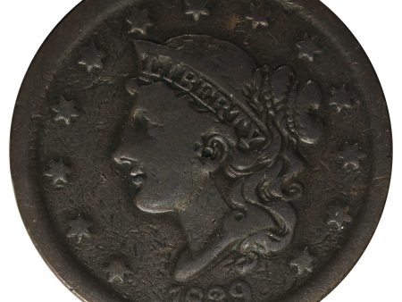 1839 Head of 1838 Cent VG-F (VG-15) $ Hot on Sale