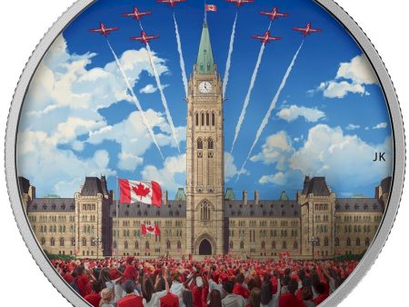 RDC 2017 $30 Celebrating Canada Day Fine Silver Coin (No Tax) bent sleeve Hot on Sale