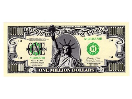 USA $1,000,000 ($1 Million) Novelty Note Fashion