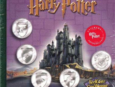 ReelCoinz Harry Potter House Crests 5-Medallion & Sticker Set from RCM (Light Issues) Online Sale