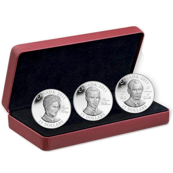 RDC 2011 Canada $15 Continuity of the Crown Sterling Silver 3-Coin Set (Impaired) Hot on Sale