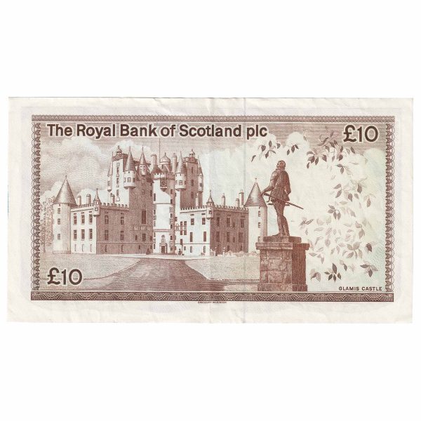 Scotland 1984 Royal Bank of Scotland 10 Pound Note, SC851, EF-AU Fashion