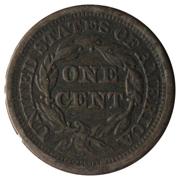 1854 USA Cent Very Fine (VF-20) Impaired For Sale