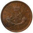 PC-6D 1857 PC, Bank of Upper Canada Half Penny Token, Choice BU (MS-64) Lustrous Brown $ For Cheap