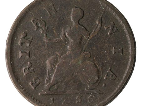 Great Britain 1736 Farthing Fine (F-12) Sale