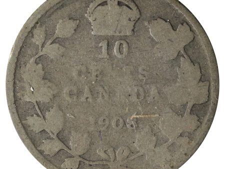 1908 Canada 10-cents About Good (AG-3) Scratched, Cleaned, or Impaired Online Sale