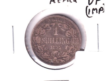 South Africa 1894 Shilling F-VF (F-15) Impaired Hot on Sale