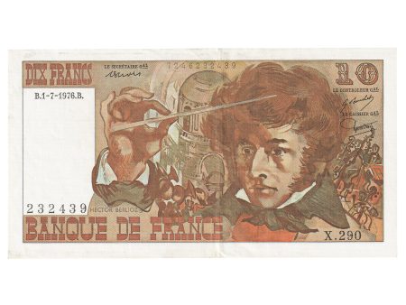 France 1976 10 Francs Note, Pick #150c, EF-AU For Sale