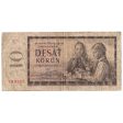 Czechoslovakia 1960 10 Korun Note, Pick #88a, Series H, VF Online now