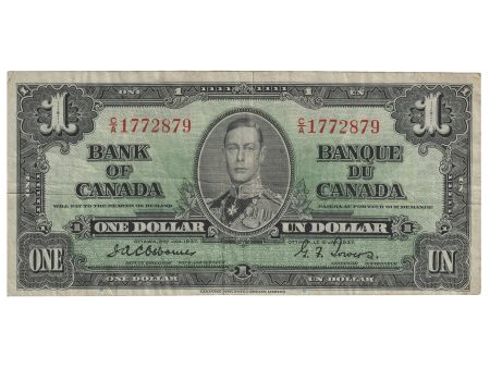 BC-21a 1937 Canada $1 Osborne-Towers, C A, VF (Holes) For Cheap