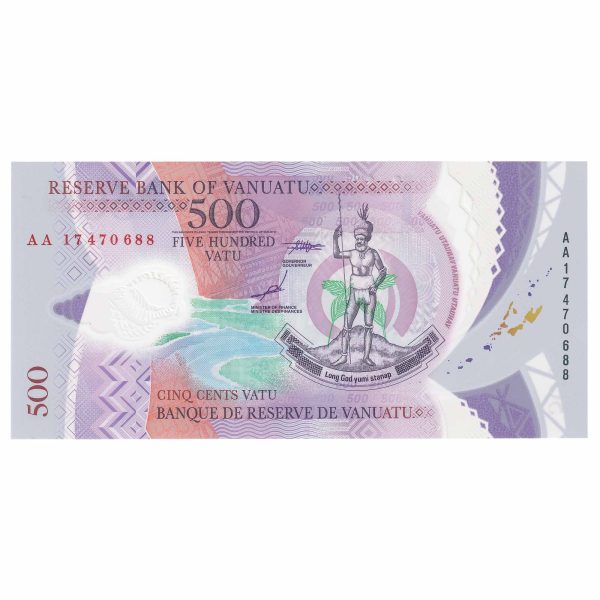 Vanuatu 2017 500 Vanu, Pick #18, UNC Discount