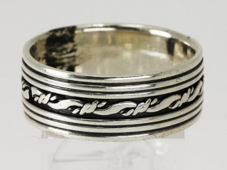 Men s Sterling Silver Band Ring - Size 12 1 2 Online Hot Sale