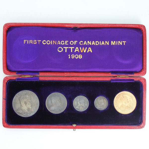 RARE 1908 Canada Specimen Set in Original Case - Only 1,000 Minted! Fashion