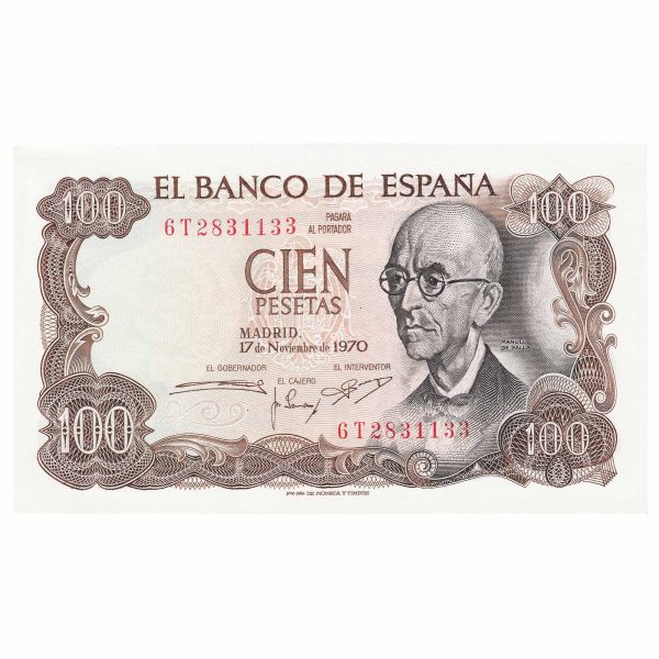 Spain 1974 100 Pesetas Note, Pick #152, UNC For Discount