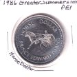 1986 Greater Summerside, PEI, Horse Dollar Trade Token on Sale