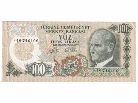 Turkey L.1970 (1979) 100 Lira Note, Pick #189b, Circ For Cheap