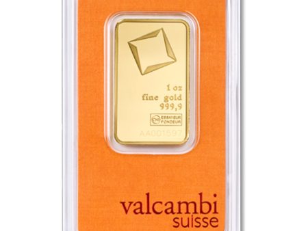 (LPO) Valcambi Suisse 1oz. 999 Fine Gold Bar (TAX Exempt) Scratched Holder - NO Credit Card Paypal Sale