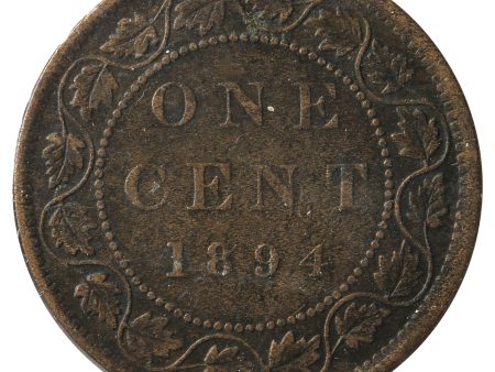 1894 Canada 1-Cent Very Fine (VF-20) Scratched, Cleaned or Impaired. Online