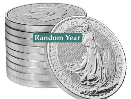 (LPO) Random Year Britannia 1oz .999 Fine Silver Coin (TAX exempt) - NO Credit Card, Paypal. For Sale