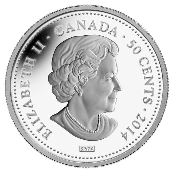 RDC 2014 Canada 50-cent 100 Blessings of Good Fortune Silver Plated (impaired) Cheap