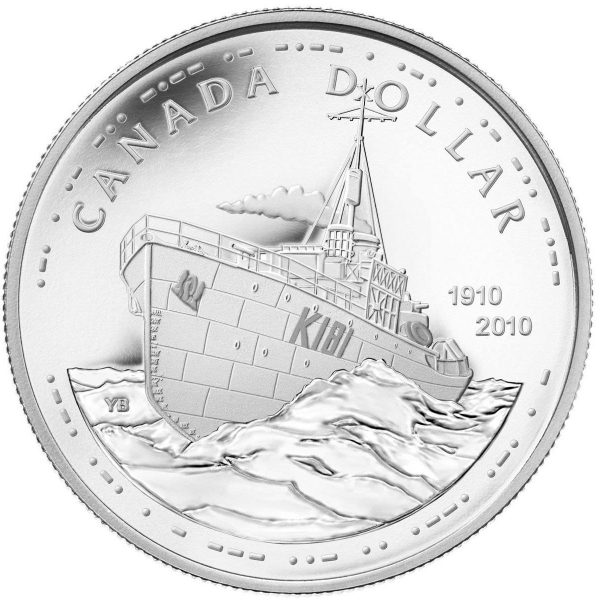 RDC 2010 Canadian Navy Centennial Proof Sterling Silver Dollar (Missing Sleeve) Cheap