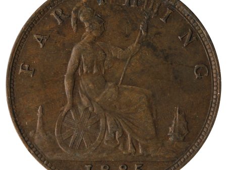 Great Britain 1885 Farthing Extra Fine (EF-40) Hot on Sale