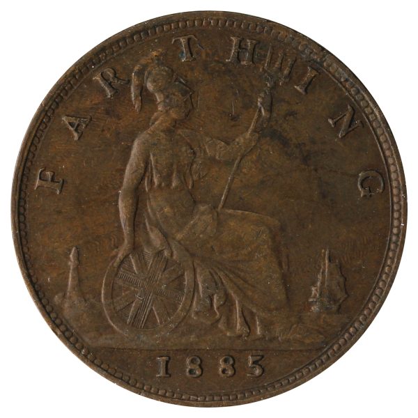 Great Britain 1885 Farthing Extra Fine (EF-40) Hot on Sale