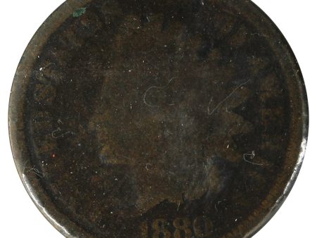 1880 USA Cent Good (G-4) Scratched, Cleaned, or Impaired For Cheap