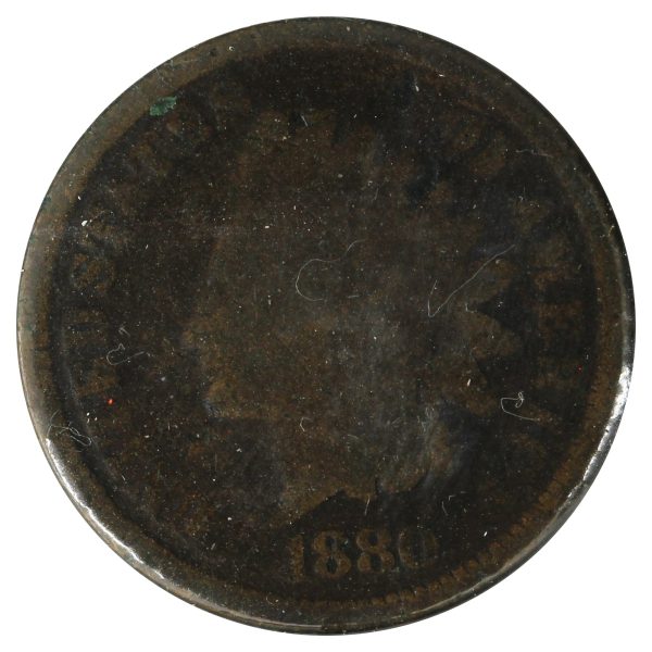 1880 USA Cent Good (G-4) Scratched, Cleaned, or Impaired For Cheap