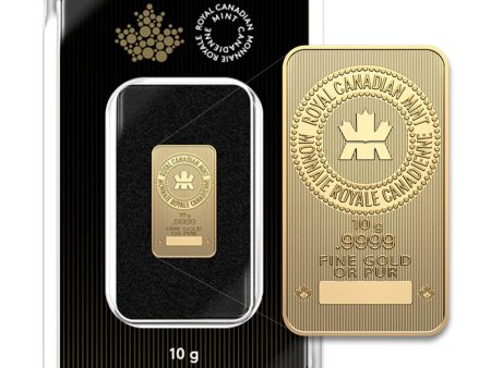 Royal Canadian Mint 10g .9999 Gold Bar in Original Package (No Tax) Online