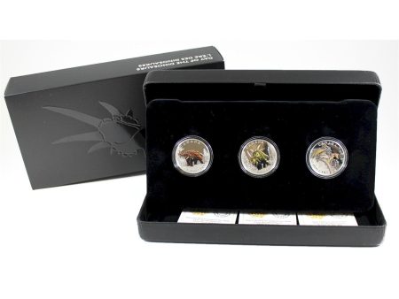 RDC 2016 Canada $10 Day of the Dinosaurs Fine Silver 3-Coin Set (No Tax) Impaired Cheap