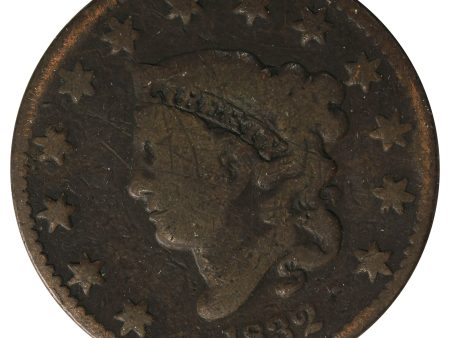 1832 Medium Letters USA Cent G-VG (G-6) $ Sale