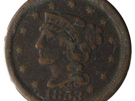 1853 USA Cent Very Fine (VF-20) Impaired Sale