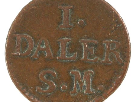 Sweden 1716 Daler Emergency Coinage Very Fine (VF-20) on Sale