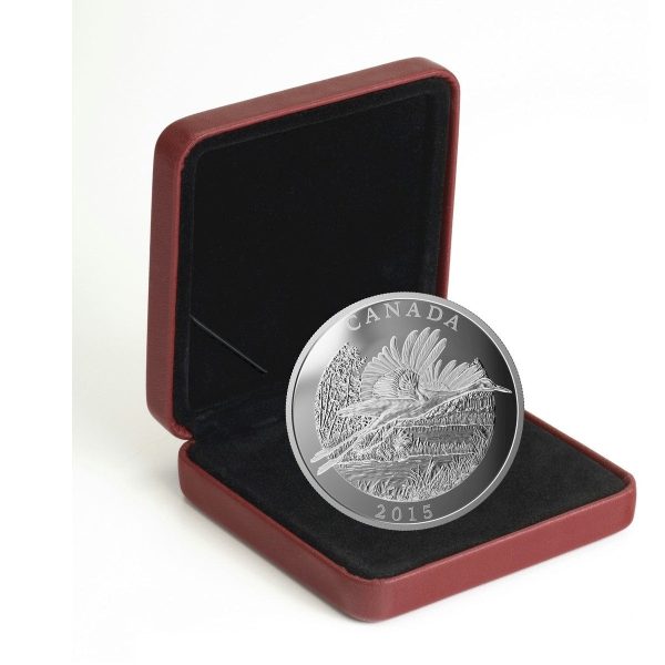 RDC 2015 Canada $125 Conservation - Whooping Crane Fine Silver (No Tax) impaired Hot on Sale