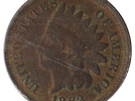 1862 USA Cent Very Fine (VF-20) Scratched, Cleaned, or Impaired For Cheap