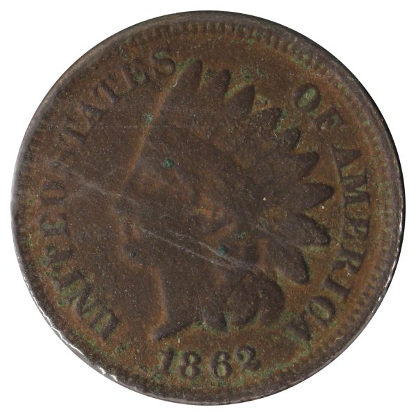 1862 USA Cent Very Fine (VF-20) Scratched, Cleaned, or Impaired For Cheap