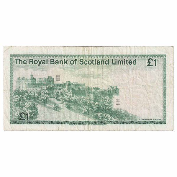 Scotland 1981 Royal Bank of Scotland 1 Pound Note, SC815, VF Online Hot Sale