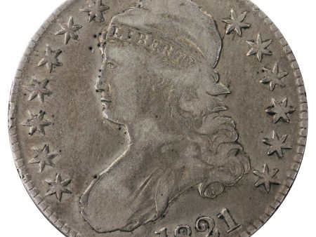 1821 USA Half Dollar F-VF (F-15) $ For Discount