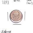 Great Britain 1893 3 Pence Uncirculated (MS-60) Scratched Online Hot Sale