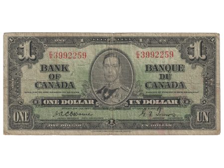 BC-21a 1937 Canada $1 Osbourne-Towers, E A, F-12 For Sale