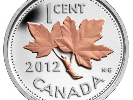 RDC 2012 Canada 1ct Farewell to the Penny w  Selective Plating (No Tax) Impaired For Cheap