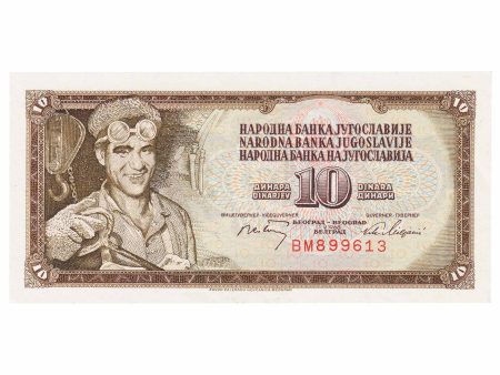 Yugoslavia 1968 10 Dinara Note, Pick #82a, UNC Fashion