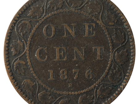 1876H Canada 1-Cent VG-F (VG-10) Scratched, Cleaned or Impaired. Fashion