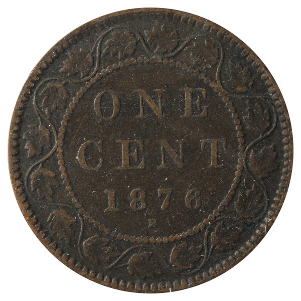 1876H Canada 1-Cent VG-F (VG-10) Scratched, Cleaned or Impaired. Fashion