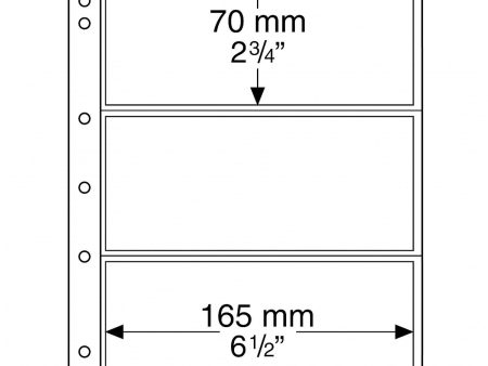 Pocket Currency Page Sheet for Numis 4-Ring Binder (Pack of 10) NH3 on Sale